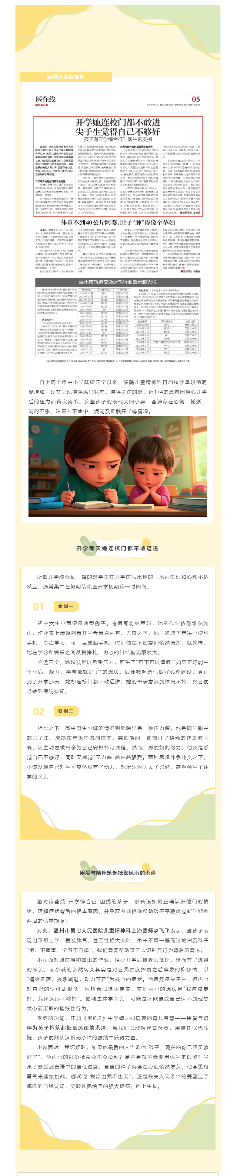 媒體報道_溫州都市報：孩子有開學(xué)綜合征？醫(yī)生來支招.png